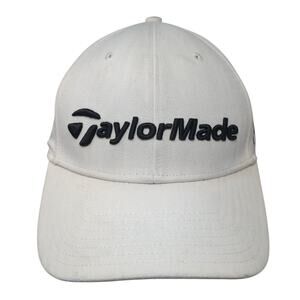 TaylorMade TP5 M1 Strapback Baseball Cap White One Size Adjustable Polyester